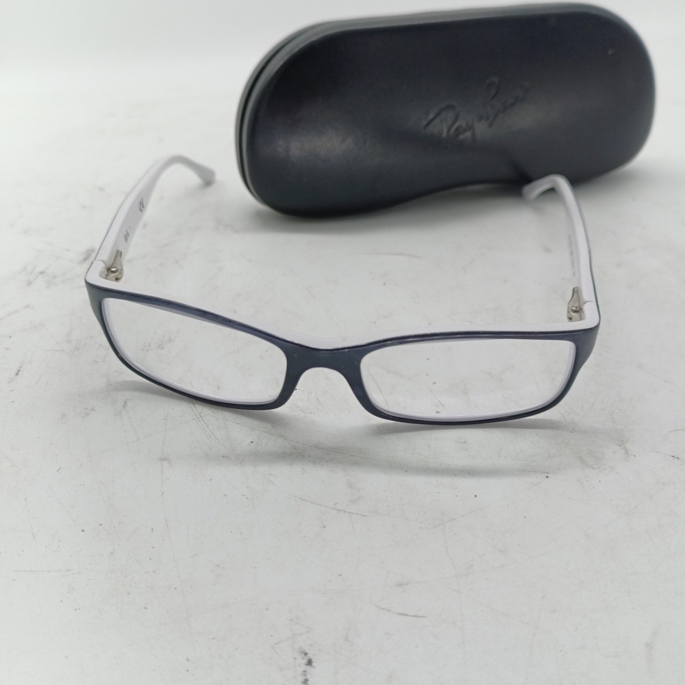 Ray-Ban RB5114 2097 White Black Eyeglass Frames 52-16 135 with Case c1